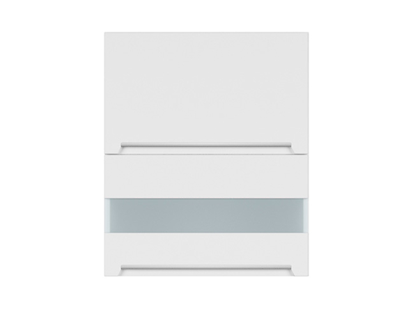 szafka górna Iris, Kolor korpusów biały alpejski, Kolor frontów biały super mat, 108783