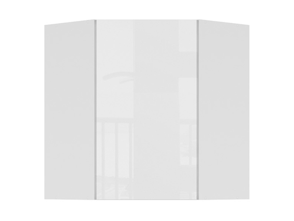szafka górna narożna Tapo Special, Kolor korpusów biały alpejski, Kolor frontów biały ecru, 146348