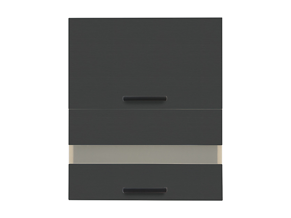 szafka górna z frontami uchylanymi Semi Line, Kolor frontów czarny wulkaniczny, 146013