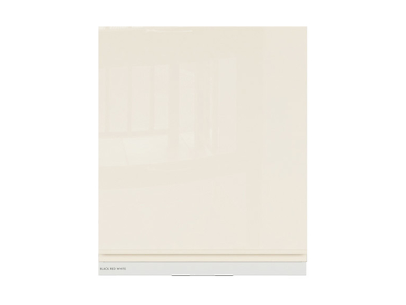 szafka górna z okapem Sole, Kolor korpusów biały alpejski, Kolor frontów magnolia połysk, 131124