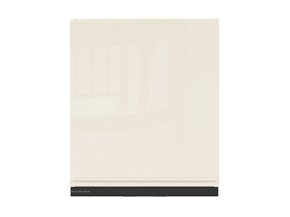 szafka górna z okapem Sole, Kolor korpusów biały alpejski, Kolor frontów magnolia połysk, 131126