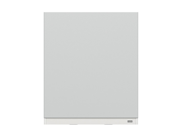 szafka górna z okapem Top Line, Kolor frontów jasny szary mat, Kolor korpusów szary grenola, 129599