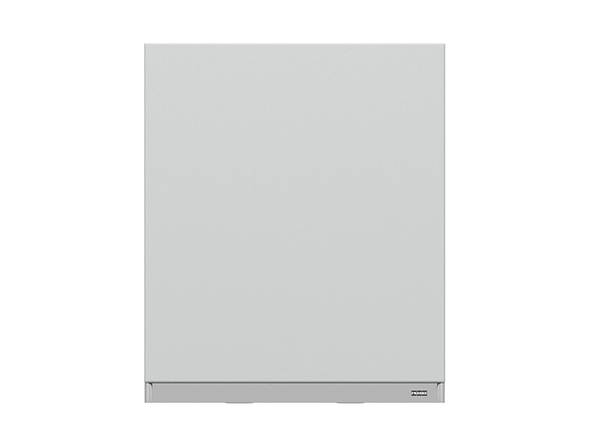 szafka górna z okapem Top Line, Kolor frontów jasny szary mat, Kolor korpusów szary grenola, 129635