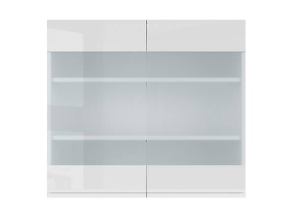 szafka górna z witryną
 Sole, Kolor frontów biały połysk, Kolor korpusów biały alpejski, 98388