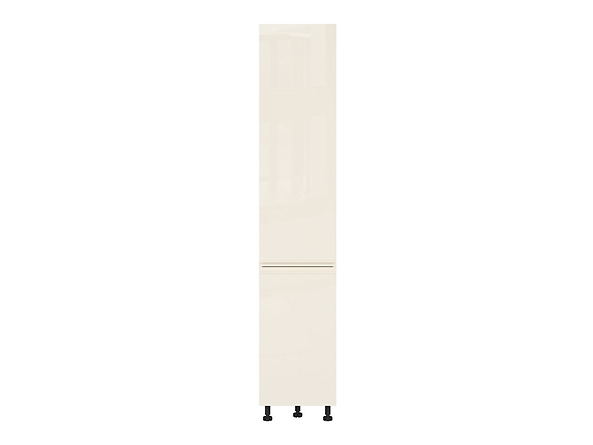 szafka wysoka z koszem cargo Sole, Kolor korpusów biały alpejski, Kolor frontów magnolia połysk, 131006