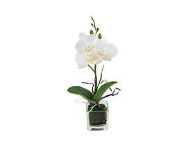sztuczna orchidea w doniczce