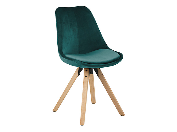 zestaw 2 krzeseł zielony velvet Dima, 161052