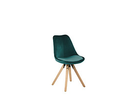 zestaw 2 krzeseł zielony velvet Dima