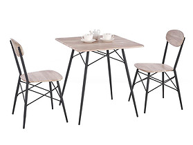 zestaw stół z krzesłami Kabir