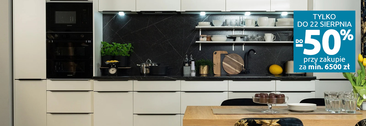 Meble kuchenne do -50% w Black Red White. Sprawdź!