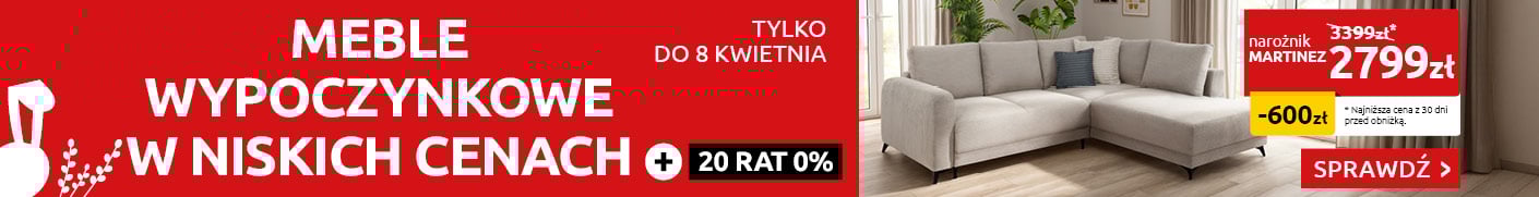 Meble wypoczynkowe w niskich cenach w Black Red White. Sprawdź!