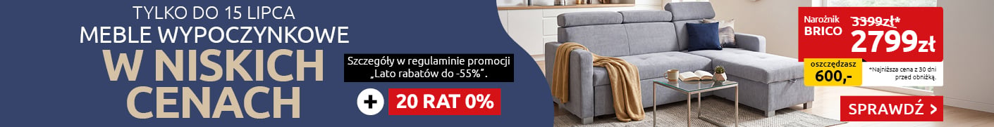 Lato rabatów do -55% na setki mebli i dodatków w Black Red White. Sprawdź!