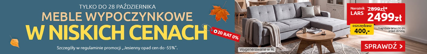 Meble wypoczynkowe w niskich cenach w Black Red White. Sprawdź!