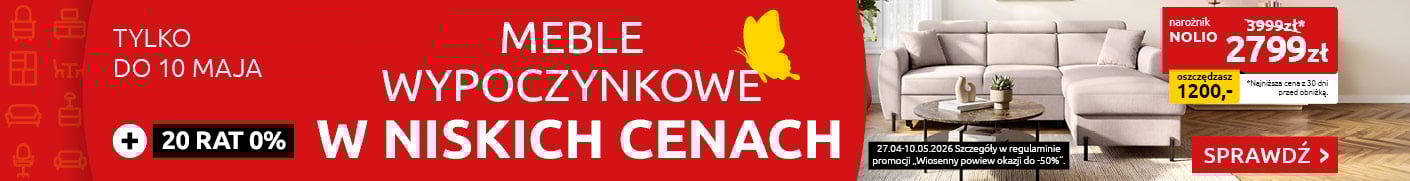 Meble wypoczynkowe w niskich cenach w Black Red White. Sprawdź!