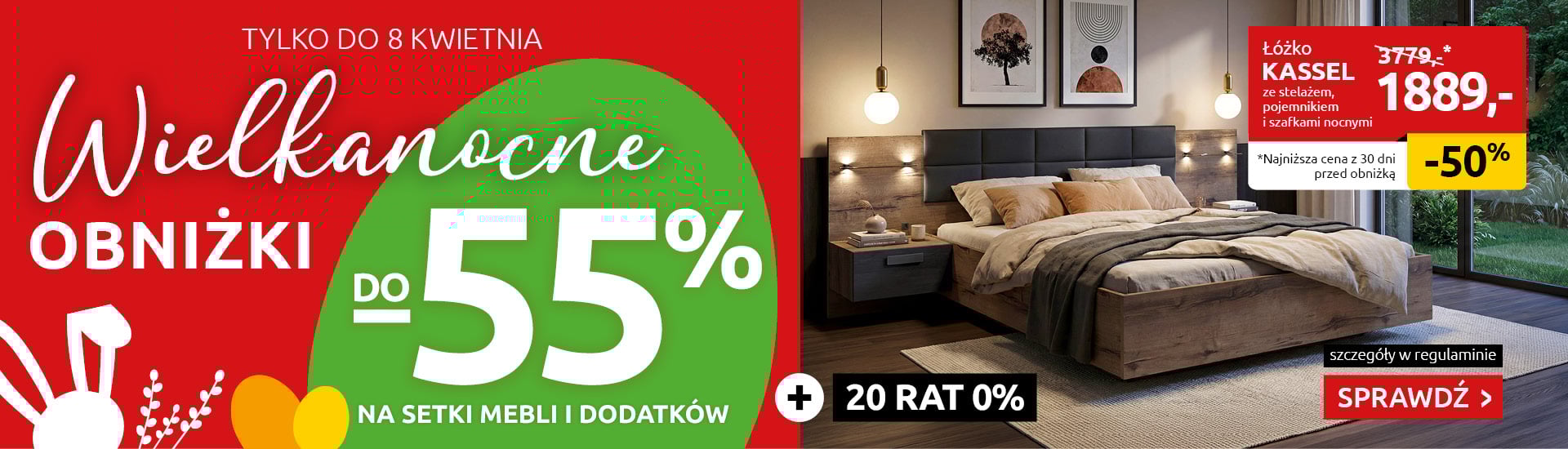 Wielkanocne obniżki do -55% na setki mebli i dodatków w Black Red White. Sprawdź!