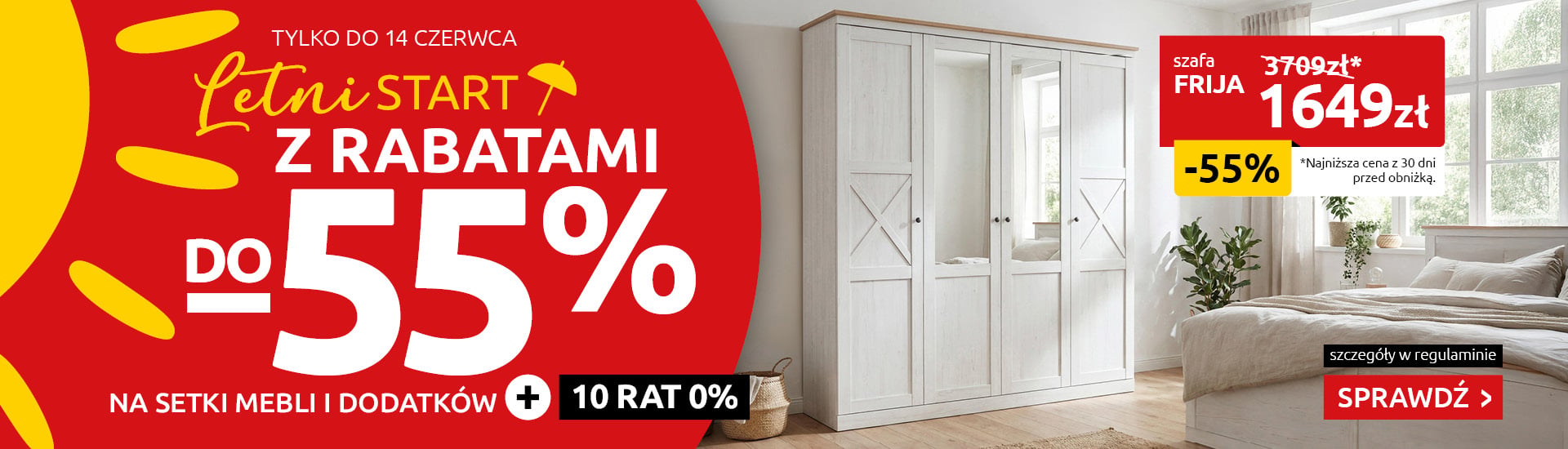 Letni start z rabatami do -55% na setki mebli i dodatków w Black Red White. Sprawdź!