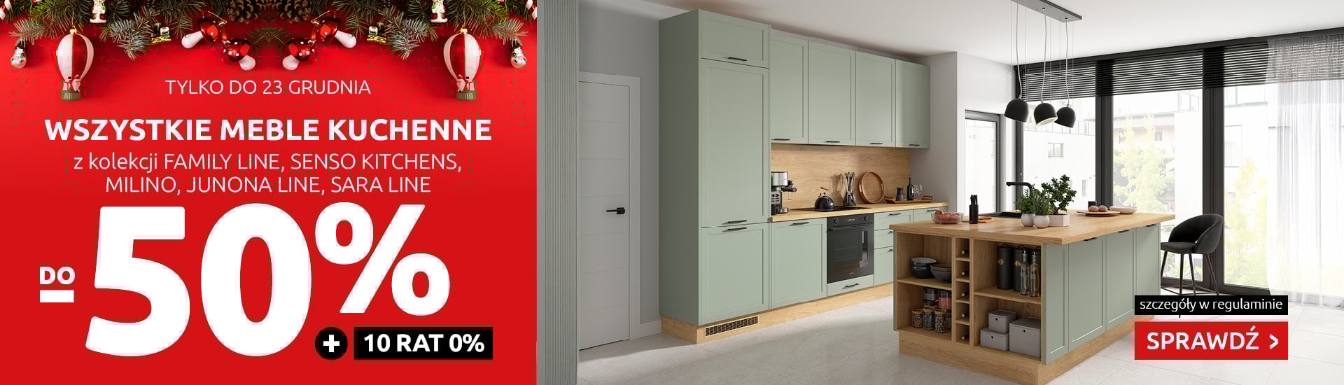 Wszystkie meble kuchenne do -50% w Black Red White. Sprawdź!
