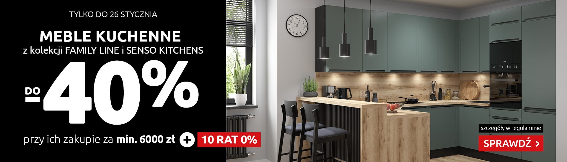 Meble kuchenne do -40% w Black Red White. Sprawdź!