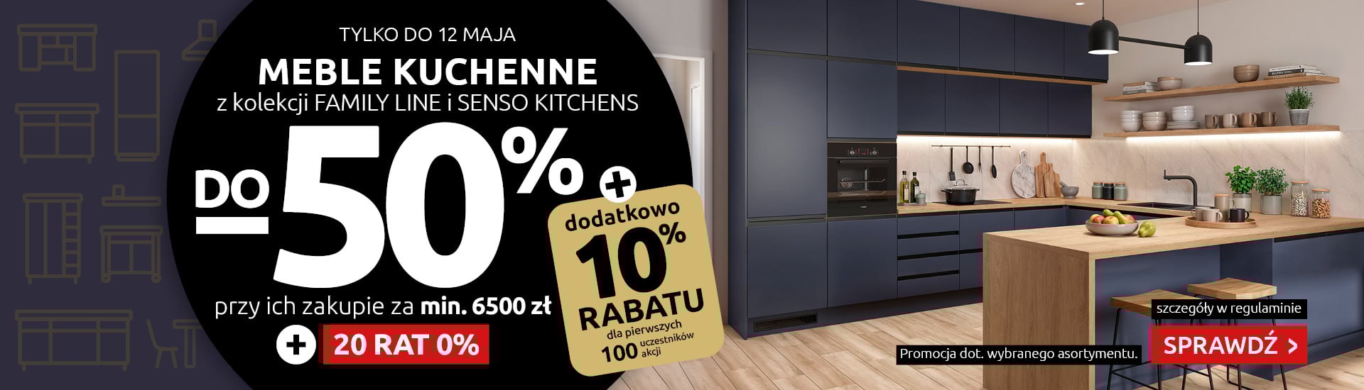 Meble kuchenne do -50% w Black Red White. Sprawdź!