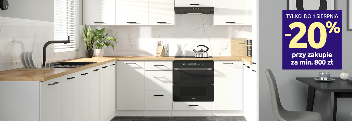 Kuchnie Junona Line -15% w Black Red White - Sprawdź!