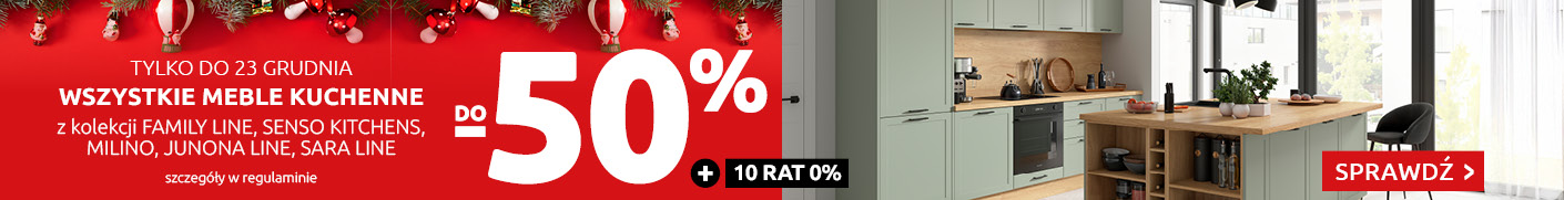 Wszystkie meble kuchenne do -50% w Black Red White. Sprawdź!