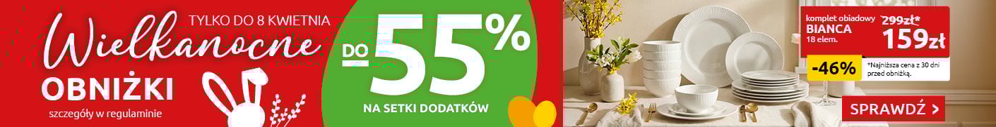 Wielkanocne obniżki do -55% na setki dodatków w Black Red White. Sprawdź!