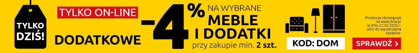 Dodatkowe -4% na wybrane produkty przy zakupie min. 2 produktów w Black Red White. Sprawdź!