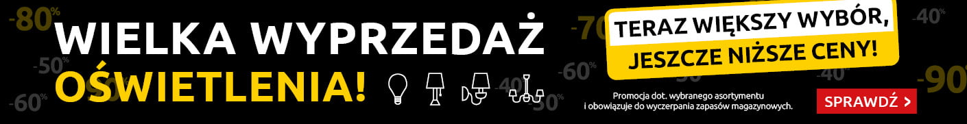 Wielka wyprzedaż oświetlenia w Black Red White. Sprawdź!