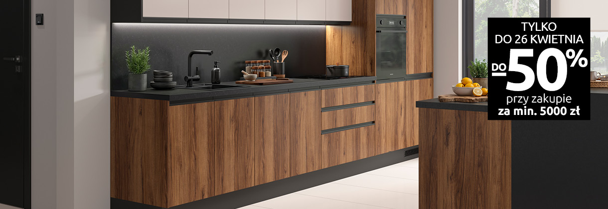 Kuchnie Senso Kitchens do -50% w Black Red White. Sprawdź!