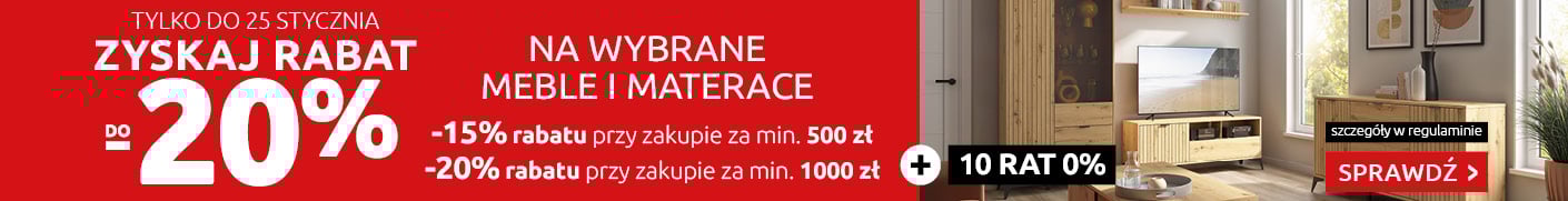 Zyskaj rabat do -20% na meble skrzyniowe i materace w Black Red White. Sprawdź!