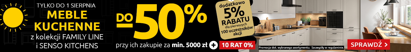 Meble kuchenne do -50% w Black Red White. Sprawdź!