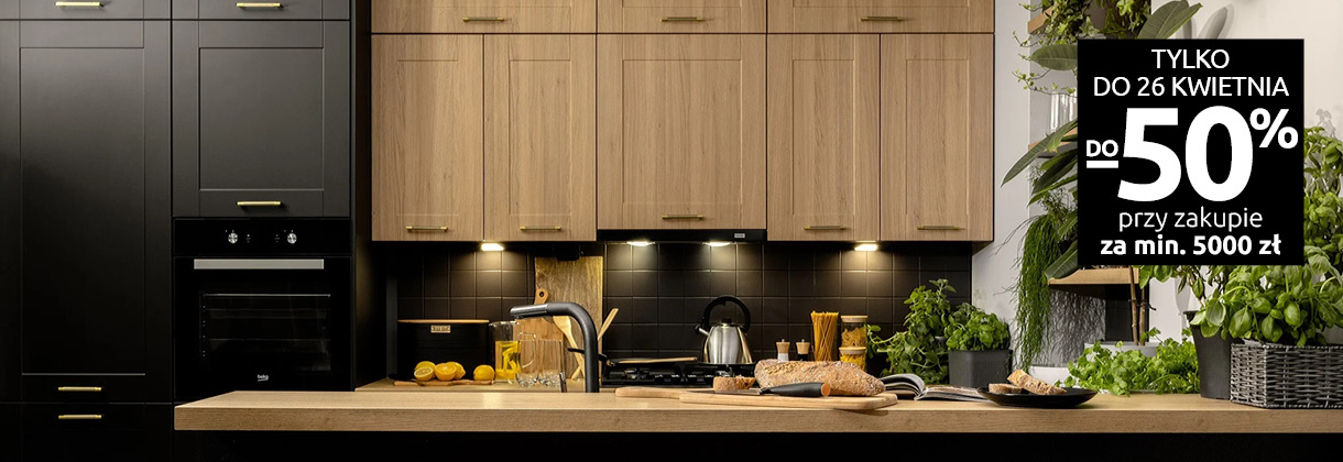Kuchnie Family Line do -50% w Black Red White. Sprawdź!