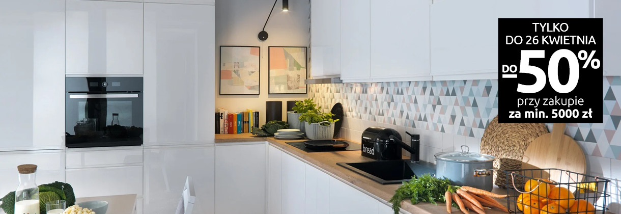 Kuchnie Family Line do -50% w Black Red White. Sprawdź!