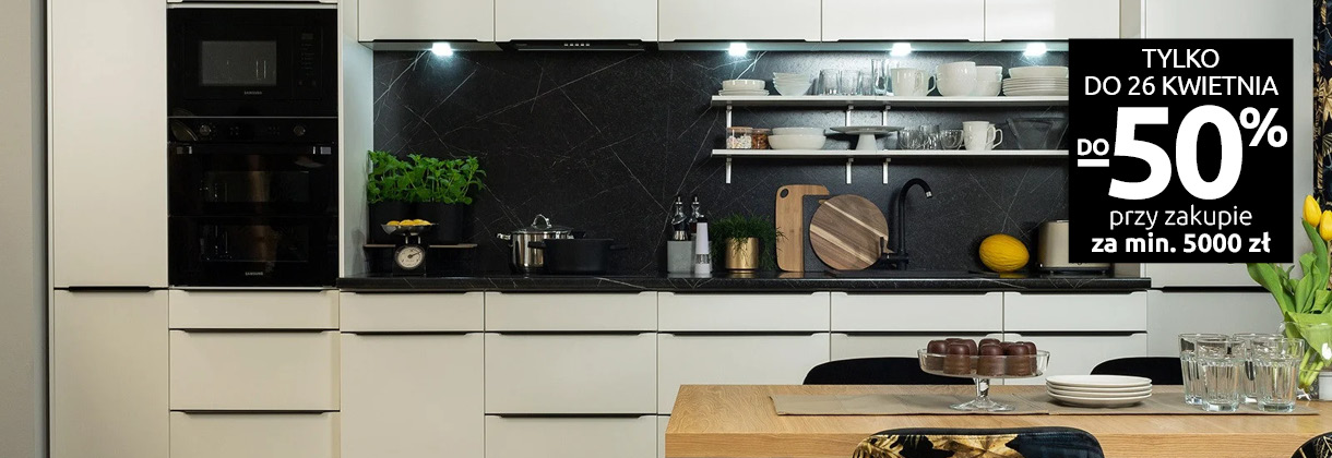 Kuchnie Family Line do -50% w Black Red White. Sprawdź!