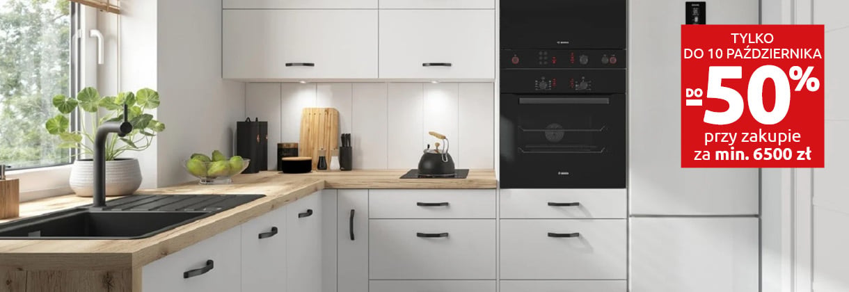 Kuchnie Family Line do -50% w Black Red White. Sprawdź!
