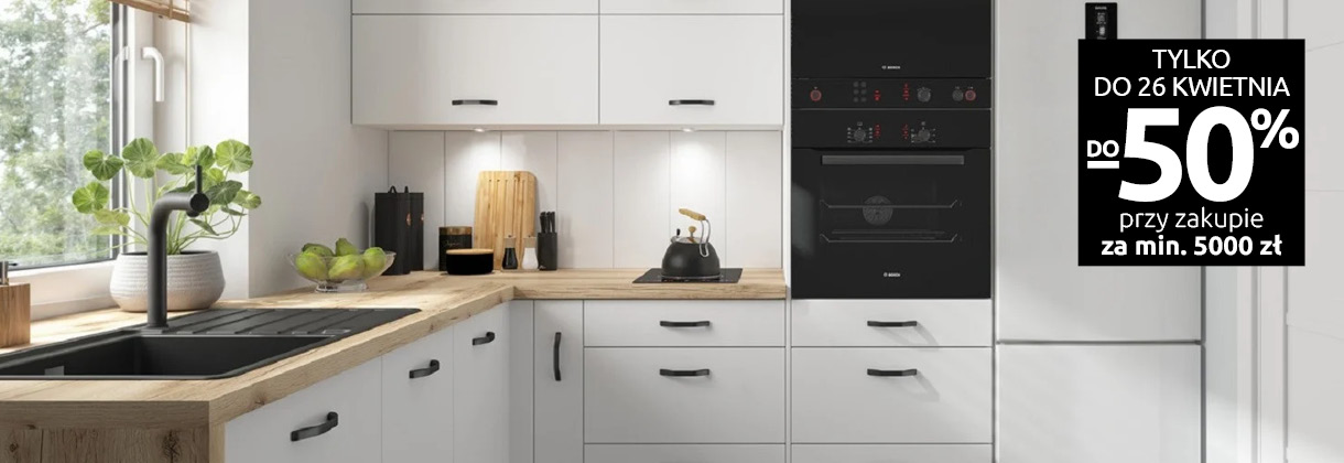 Kuchnie Family Line do -50% w Black Red White. Sprawdź!