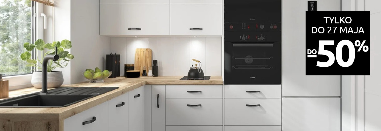 Kuchnie Family Line do -50% w Black Red White. Sprawdź!