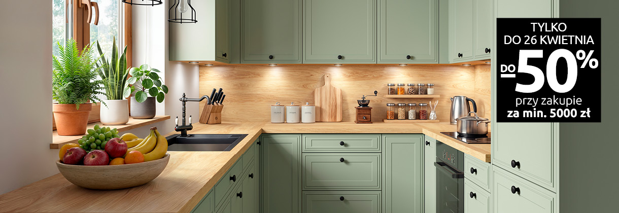 Kuchnie Family Line do -50% w Black Red White. Sprawdź!