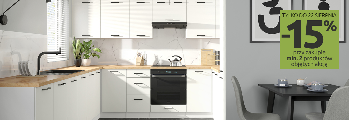 Kuchnie Junona Line -15% w Black Red White - Sprawdź!