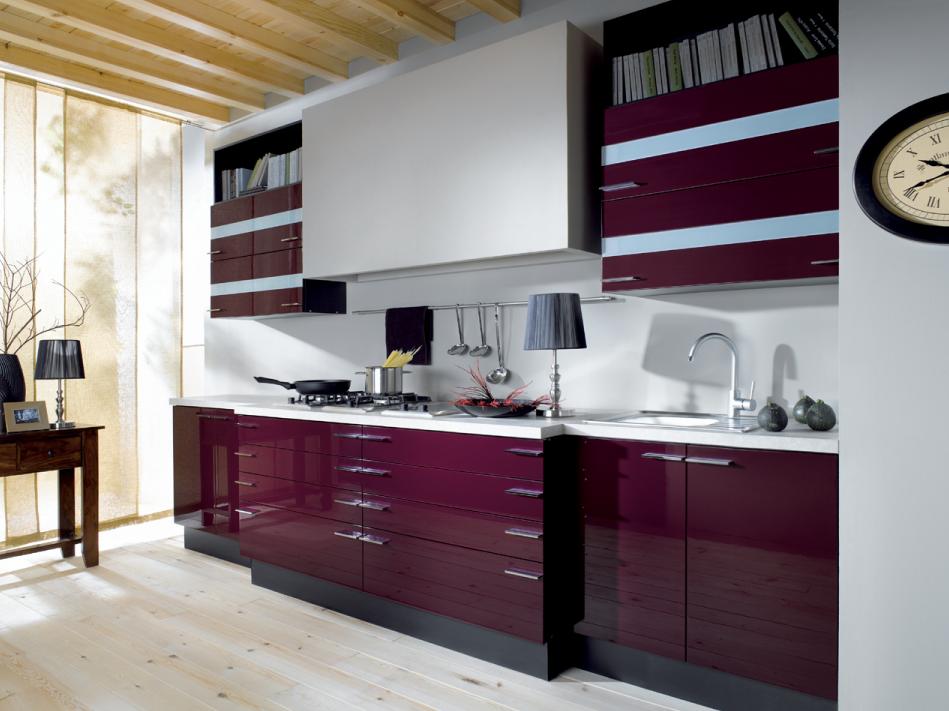 Kuchnia Black Red White 38th Elysee Avenue