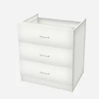 Sprawdź: Szafka pod umywalkę nablatową z 3 szufladami - stojąca bez blendy