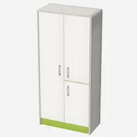 Sprawdź: Dwudzielna szafa biurowa (z drążkiem lub z półkami) z pojedynczym i podwójnym frontem wpuszczanym