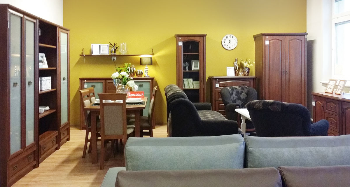 Ekspozycja mebli Black Red White w salonie partnetrskim w Goleniowie