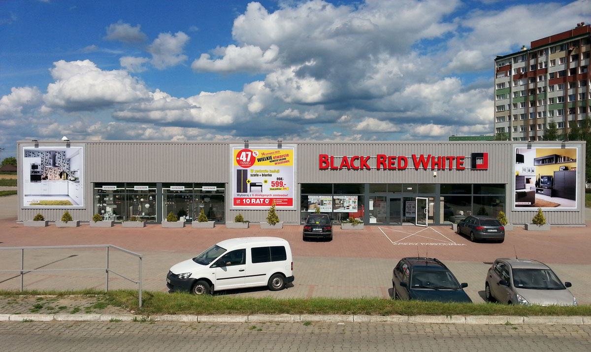Salon meblowy Black Red White w Głogowie