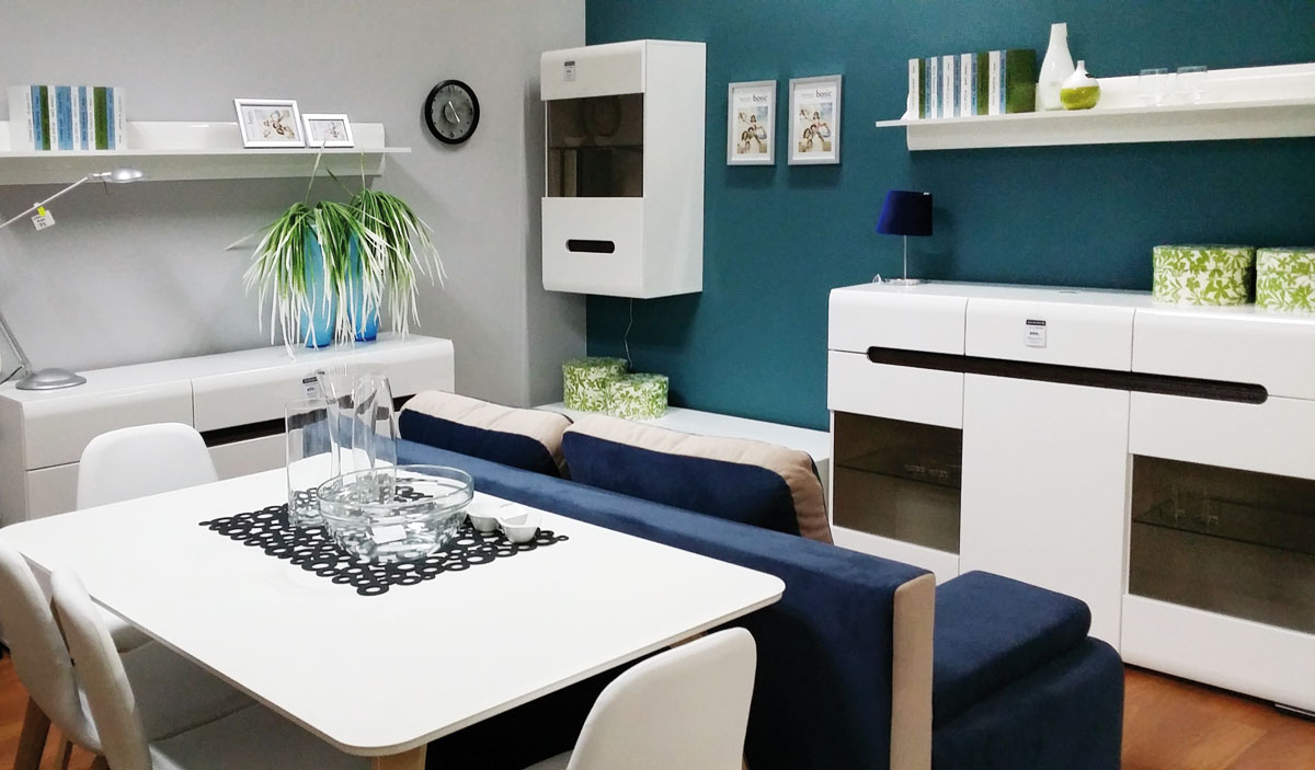 Ekspozycja mebli Black Red White w salonie partnetrskim w Siemianowicach Śląskich