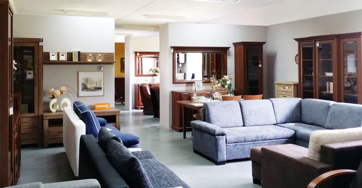 Ekspozycja mebli Black Red White w salonie partnetrskim w Siemiatyczach
